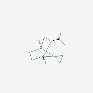 molecular formula C12H20 B063777 Spiro[bicyclo[2.2.1]heptane-7,1-cyclopropane], 2-(1-methylethyl)-, (1alpha,2alpha,4alpha)-(9CI) CAS No. 172505-18-9