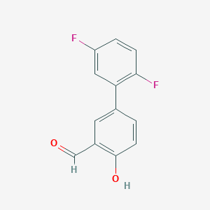 B6377916 4-(2,5-Difluorophenyl)-2-formylphenol, 95% CAS No. 1111119-96-0