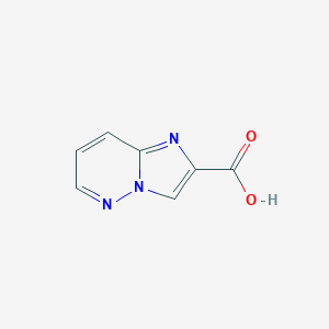 molecular formula C7H5N3O2 B063782 Imidazo[1,2-b]pyridazine-2-carboxylic acid CAS No. 160911-42-2