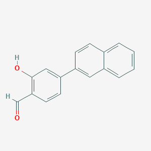 molecular formula C17H12O2 B6378273 2-Formyl-5-(naphthalen-2-yl)phenol, 95% CAS No. 1261892-15-2