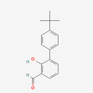 molecular formula C17H18O2 B6378378 2-Formyl-6-(4-t-butylphenyl)phenol, 95% CAS No. 713511-86-5