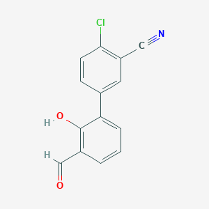 6-(4-Chloro-3-cyanophenyl)-2-formylphenol, 95%