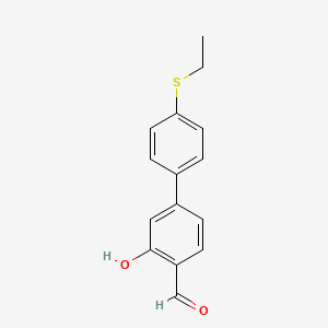 5-(4-Ethylthiophenyl)-2-formylphenol, 95%