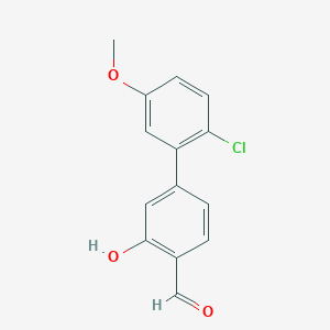 5-(2-Chloro-5-methoxyphenyl)-2-formylphenol, 95%