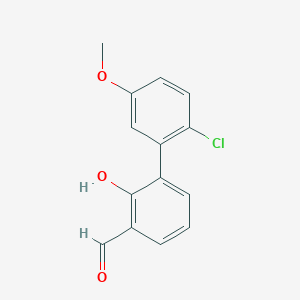 6-(2-Chloro-5-methoxyphenyl)-2-formylphenol, 95%