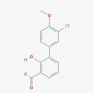 6-(3-Chloro-4-methoxyphenyl)-2-formylphenol, 95%