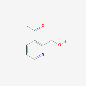 molecular formula C8H9NO2 B063786 3-Acetyl-2-hydroxymethylpyridine CAS No. 177785-03-4