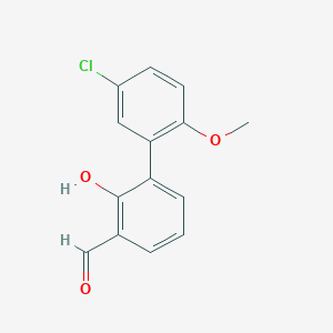 6-(5-Chloro-2-methoxyphenyl)-2-formylphenol, 95%