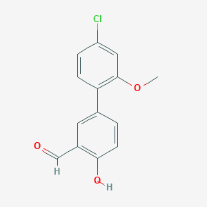 4-(4-Chloro-2-methoxyphenyl)-2-formylphenol, 95%