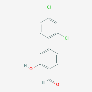 molecular formula C13H8Cl2O2 B6378677 5-(2,4-Dichlorophenyl)-2-formylphenol, 95% CAS No. 1261950-36-0