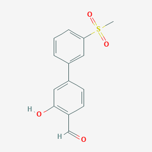2-Formyl-5-(3-methylsulfonylphenyl)phenol, 95%