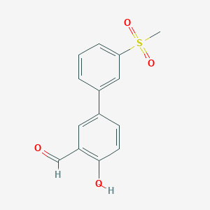 2-Formyl-4-(3-methylsulfonylphenyl)phenol, 95%