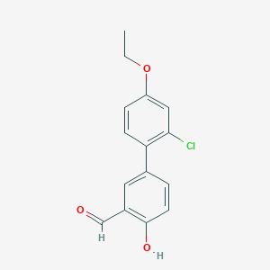 4-(2-Chloro-4-ethoxyphenyl)-2-formylphenol, 95%