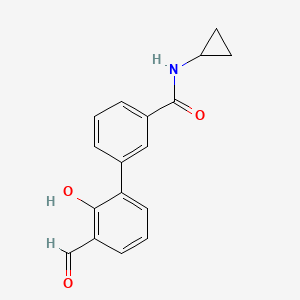 6-[3-(Cyclopropylaminocarbonyl)phenyl]-2-formylphenol, 95%