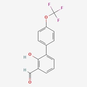 2-Formyl-6-(4-trifluoromethoxyphenyl)phenol, 95%