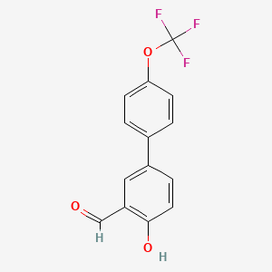 2-Formyl-4-(4-trifluoromethoxyphenyl)phenol, 95%