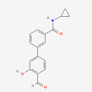 5-[3-(Cyclopropylaminocarbonyl)phenyl]-2-formylphenol, 95%
