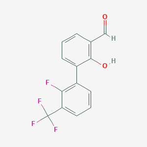 6-(2-Fluoro-3-trifluoromethylphenyl)-2-formylphenol, 95%