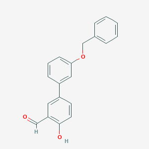 molecular formula C20H16O3 B6379081 4-(3-Benzyloxyphenyl)-2-formylphenol, 95% CAS No. 1111129-13-5