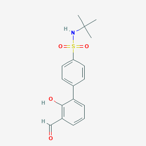 molecular formula C17H19NO4S B6379241 6-(4-t-Butylsulfamoylphenyl)-2-formylphenol, 95% CAS No. 1261996-00-2