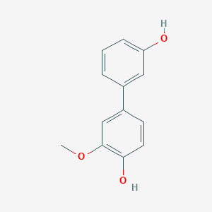 molecular formula C13H12O3 B6379324 4-(3-Hydroxyphenyl)-2-methoxyphenol, 95% CAS No. 1261898-40-1