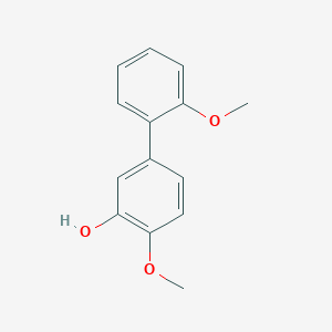 molecular formula C14H14O3 B6379475 2-Methoxy-5-(2-methoxyphenyl)phenol, 95% CAS No. 1261946-79-5