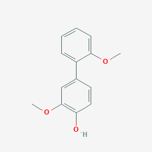 molecular formula C14H14O3 B6379482 2-Methoxy-4-(2-methoxyphenyl)phenol, 95% CAS No. 1261946-73-9