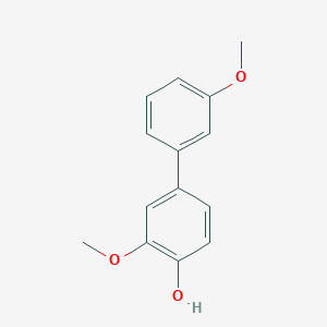 molecular formula C14H14O3 B6379508 2-Methoxy-4-(3-methoxyphenyl)phenol, 95% CAS No. 58005-56-4