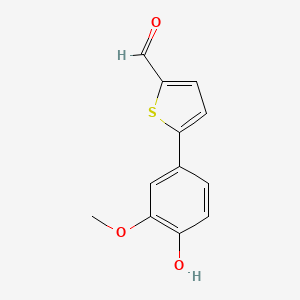 4-(5-Formylthiophen-2-yl)-2-methoxyphenol, 95%