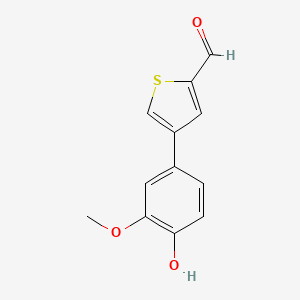 4-(2-Formylthiophen-4-yl)-2-methoxyphenol, 95%