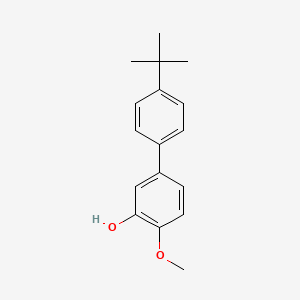 molecular formula C17H20O2 B6380012 2-Methoxy-5-(4-t-butylphenyl)phenol, 95% CAS No. 1261955-28-5