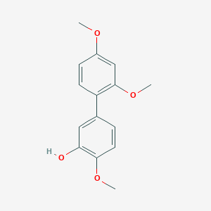 molecular formula C15H16O4 B6380065 5-(2,4-Dimethoxyphenyl)-2-methoxyphenol, 95% CAS No. 1261921-90-7