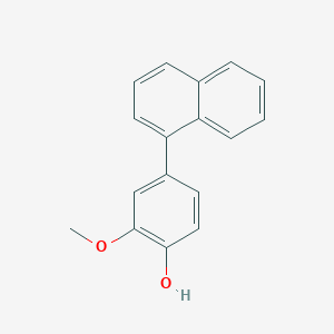molecular formula C17H14O2 B6380097 2-Methoxy-4-(naphthalen-1-yl)phenol, 95% CAS No. 899827-12-4