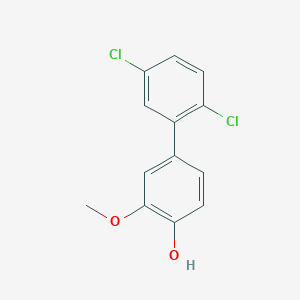 molecular formula C13H10Cl2O2 B6380203 4-(2,5-Dichlorophenyl)-2-methoxyphenol, 95% CAS No. 1261997-93-6