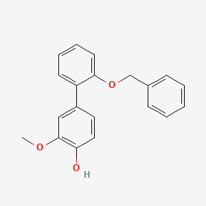 molecular formula C20H18O3 B6380440 4-(2-Benzyloxyphenyl)-2-methoxyphenol, 95% CAS No. 1261949-90-9