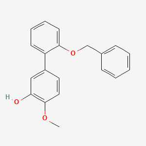 molecular formula C20H18O3 B6380448 5-(2-Benzyloxyphenyl)-2-methoxyphenol, 95% CAS No. 1261923-67-4