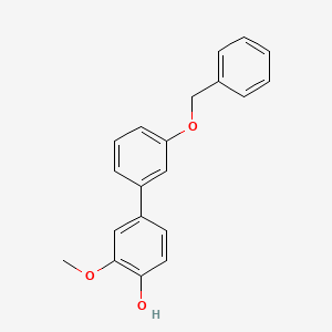 molecular formula C20H18O3 B6380460 4-(3-Benzyloxyphenyl)-2-methoxyphenol, 95% CAS No. 1261968-82-4