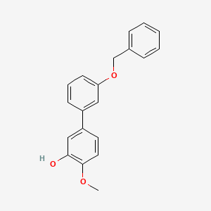 molecular formula C20H18O3 B6380462 5-(3-Benzyloxyphenyl)-2-methoxyphenol, 95% CAS No. 1261891-72-8