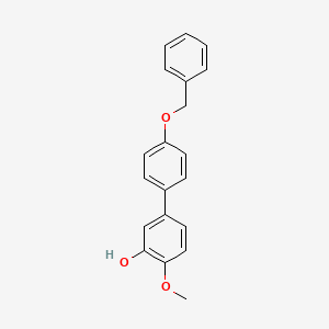 molecular formula C20H18O3 B6380470 5-(4-Benzyloxyphenyl)-2-methoxyphenol, 95% CAS No. 1261949-97-6