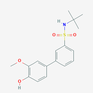 molecular formula C17H21NO4S B6380530 4-(3-t-Butylsulfamoylphenyl)-2-methoxyphenol, 95% CAS No. 1261924-13-3