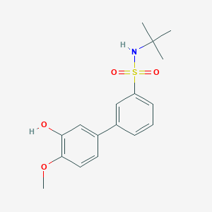 molecular formula C17H21NO4S B6380550 5-(3-t-Butylsulfamoylphenyl)-2-methoxyphenol, 95% CAS No. 1261941-72-3
