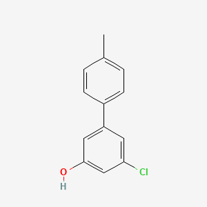 molecular formula C13H11ClO B6380646 3-Chloro-5-(4-methylphenyl)phenol, 95% CAS No. 1261891-77-3