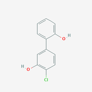 molecular formula C12H9ClO2 B6380651 2-Chloro-5-(2-hydroxyphenyl)phenol, 95% CAS No. 1256970-60-1