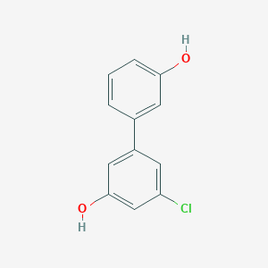 molecular formula C12H9ClO2 B6380652 3-Chloro-5-(3-hydroxyphenyl)phenol, 95% CAS No. 1261955-23-0