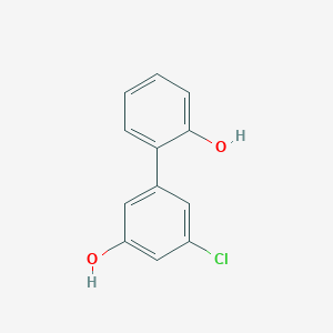 molecular formula C12H9ClO2 B6380660 3-Chloro-5-(2-hydroxyphenyl)phenol, 95% CAS No. 1262000-59-8