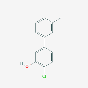molecular formula C13H11ClO B6380675 2-Chloro-5-(3-methylphenyl)phenol, 95% CAS No. 1261951-27-2