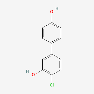 molecular formula C12H9ClO2 B6380680 2-Chloro-5-(4-hydroxyphenyl)phenol, 95% CAS No. 62024-00-4