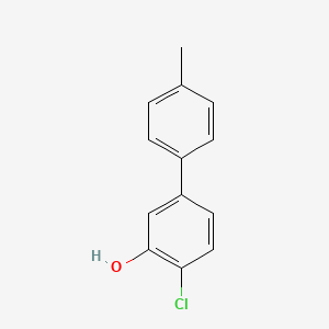 molecular formula C13H11ClO B6380682 2-Chloro-5-(4-methylphenyl)phenol, 95% CAS No. 1261956-24-4