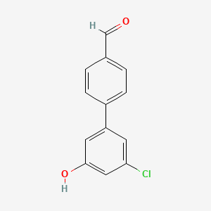 molecular formula C13H9ClO2 B6380741 3-Chloro-5-(4-formylphenyl)phenol, 95% CAS No. 1261891-81-9