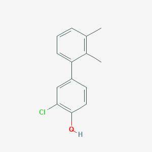 molecular formula C14H13ClO B6380750 2-Chloro-4-(2,3-dimethylphenyl)phenol, 95% CAS No. 1261990-13-9